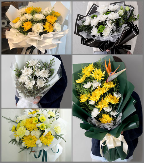 广东揭阳市普宁市里湖镇麻园村白事花束代送